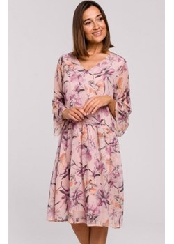 Oversizowa sukienka w kwiaty S214/2 ze sklepu intimiti.pl w kategorii Sukienki - zdjęcie 187874558