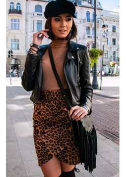 Asymetryczna spódniczka z paskiem 0024/3 ze sklepu intimiti.pl w kategorii Spódnice - zdjęcie 187874939