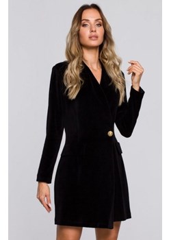 Welurowa sukienka żakietowa M562 ze sklepu intimiti.pl w kategorii Sukienki - zdjęcie 187875017