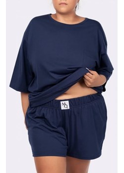 Mona Joy bawełniana piżama plus size navy ze sklepu intimiti.pl w kategorii Piżamy damskie - zdjęcie 187875046