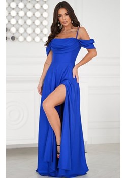 Bicotone 330 długa sukienka błysk chabrowa ze sklepu intimiti.pl w kategorii Sukienki - zdjęcie 187875088