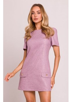 Moe mini sukienka trapezowa marsala M855 ze sklepu intimiti.pl w kategorii Sukienki - zdjęcie 187875508