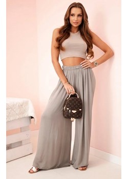 Spodnie damskie szerokie z gumką w pasie fango ze sklepu intimiti.pl w kategorii Spodnie damskie - zdjęcie 187876315