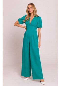 Moe kombinezon z głębokim dekoltem turkusowy M852 ze sklepu intimiti.pl w kategorii Kombinezony damskie - zdjęcie 187876547