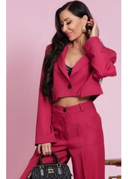 Elizabeth Polly krótki żakiet damski wino ze sklepu intimiti.pl w kategorii Marynarki damskie - zdjęcie 187876655