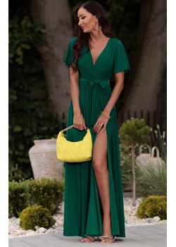 Wieczorowa maxi sukienka Bella zielona ze sklepu intimiti.pl w kategorii Sukienki - zdjęcie 187876837