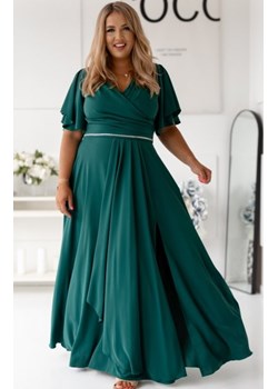 Duet Elit długa sukienka wieczorowa zielona ze sklepu intimiti.pl w kategorii Sukienki - zdjęcie 187876937