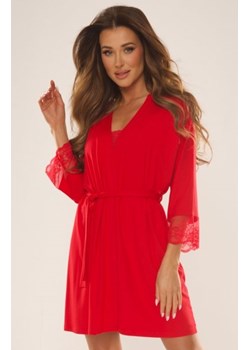 De Lafense Fanny 342 szlafrok damski czerwony ze sklepu intimiti.pl w kategorii Szlafroki damskie - zdjęcie 187877066