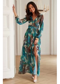 Długa szyfonowa sukienka maxi z wiązaniem na plecach 78D ze sklepu intimiti.pl w kategorii Sukienki - zdjęcie 187877085