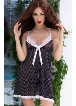 Chilirose 4459 koszulka babydoll i stringi black ze sklepu intimiti.pl w kategorii Piżamy damskie - zdjęcie 187877188