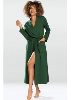 Dkaren Melissa długi szlafrok damski zielony ze sklepu intimiti.pl w kategorii Szlafroki damskie - zdjęcie 187877329