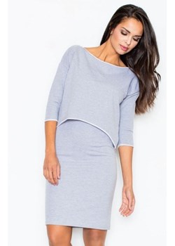 *Figl 206 sukienka szara ze sklepu intimiti.pl w kategorii Sukienki - zdjęcie 187877609