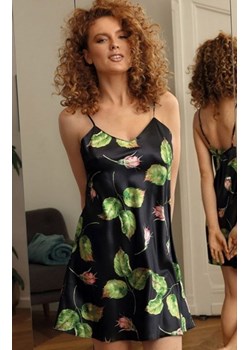 Wzorzysta koszulka nocna satynowa DK-HK/D8 ze sklepu intimiti.pl w kategorii Koszule nocne - zdjęcie 187877665