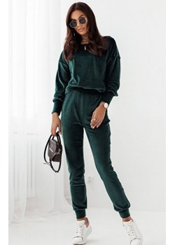 Welurowy zielony komplet damski Kanava ze sklepu intimiti.pl w kategorii Dresy damskie - zdjęcie 187877898