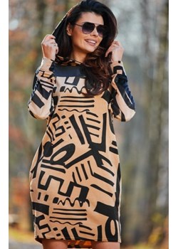 Awama sportowa sukienka z kapturem A476 ze sklepu intimiti.pl w kategorii Sukienki - zdjęcie 187877977