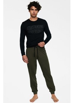 Henderson Badge 40040-99X czarny-khaki piżama męska ze sklepu intimiti.pl w kategorii Piżamy męskie - zdjęcie 187878319