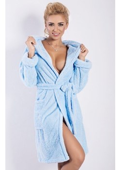 Dkaren Diana szlafrok damski błękitny ze sklepu intimiti.pl w kategorii Szlafroki damskie - zdjęcie 187878356