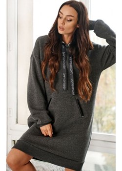 *Bawełniana bluza z kapturem LN120 ze sklepu intimiti.pl w kategorii Sukienki - zdjęcie 187878767