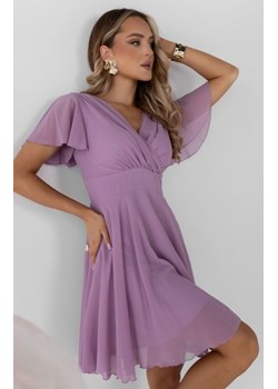 Nifiko Mona szyfonowa sukienka wrzosowa ze sklepu intimiti.pl w kategorii Sukienki - zdjęcie 187878816