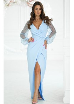 Bicotone długa sukienka z cekinowymi rękawami ze sklepu intimiti.pl w kategorii Sukienki - zdjęcie 187878995