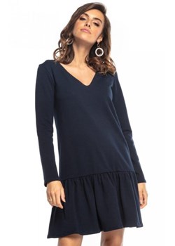 Tessita T355 sportowa sukienka z falbaną granatowa ze sklepu intimiti.pl w kategorii Sukienki - zdjęcie 187879238