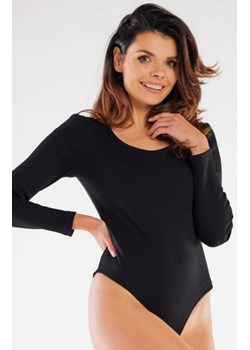 Infinite M287 body z długim rękawem czarny ze sklepu intimiti.pl w kategorii Body damskie - zdjęcie 187879265