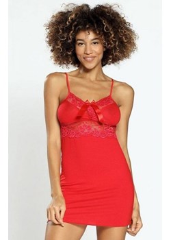 Dkaren Ines koszulka czerwona ze sklepu intimiti.pl w kategorii Koszule nocne - zdjęcie 187879417