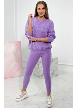 Komplet bawełniany California fioletowy ze sklepu intimiti.pl w kategorii Dresy damskie - zdjęcie 187879427
