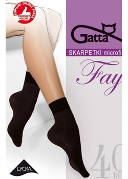 Gatta Fay Microfibra skarpetki ze sklepu intimiti.pl w kategorii Skarpetki damskie - zdjęcie 187879579