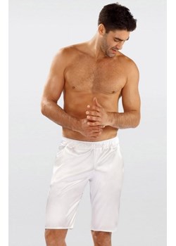 Dkaren Zeus satynowe spodenki męskie ecru ze sklepu intimiti.pl w kategorii Piżamy męskie - zdjęcie 187879729