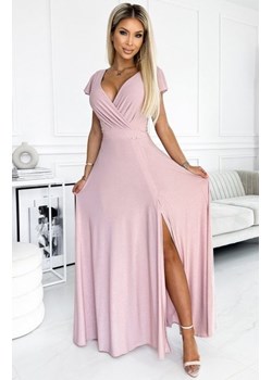 Numoco 411-6 CRYSTAL połyskująca długa suknia z dekoltem ze sklepu intimiti.pl w kategorii Sukienki - zdjęcie 187879865