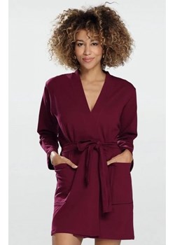 Dkaren Pola szlafrok damski bordowy ze sklepu intimiti.pl w kategorii Szlafroki damskie - zdjęcie 187880118