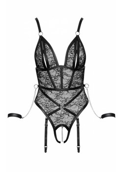 Cottelli koronkowe body z kajdankami ze sklepu intimiti.pl w kategorii Body damskie - zdjęcie 187880237