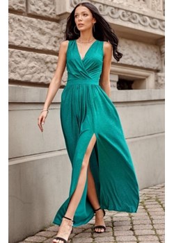 Wieczorowa sukienka maxi zielona 0224 ze sklepu intimiti.pl w kategorii Sukienki - zdjęcie 187880406