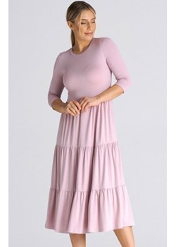 Figl M943 wiskozowa sukienka midi ze sklepu intimiti.pl w kategorii Sukienki - zdjęcie 187880409