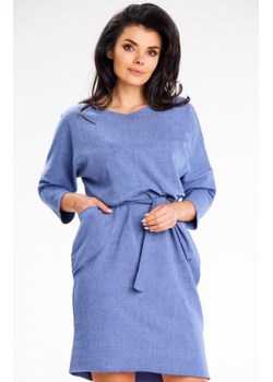 Awama A654 sukienka z kimonowym rękawem ze sklepu intimiti.pl w kategorii Sukienki - zdjęcie 187880699