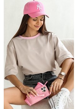 Basicowy t-shirt z kolorową stójką ze sklepu intimiti.pl w kategorii Bluzki damskie - zdjęcie 187880715