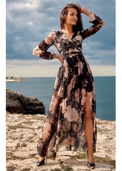 Długa sukienka w kwiaty 0219/U78 ze sklepu intimiti.pl w kategorii Sukienki - zdjęcie 187880868