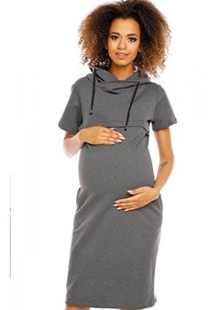 PeekaBoo 1581 sukienka mama grafitowa ze sklepu intimiti.pl w kategorii Sukienki ciążowe - zdjęcie 187881018