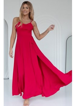 Duet Valeria maxi sukienka z wiązaniem koralowa ze sklepu intimiti.pl w kategorii Sukienki - zdjęcie 187881209