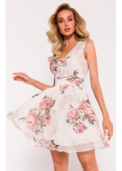 Moe sukienka mini szyfonowa z dekoltem M782/2 ze sklepu intimiti.pl w kategorii Sukienki - zdjęcie 187881298