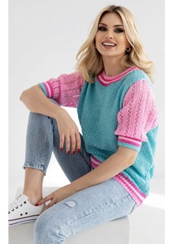 Słodki sweterek z krótkim rękawem 30093 ze sklepu intimiti.pl w kategorii Swetry damskie - zdjęcie 187881488