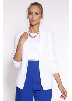 MKM SWE279 krótki kardigan damski biały ze sklepu intimiti.pl w kategorii Swetry damskie - zdjęcie 187881678