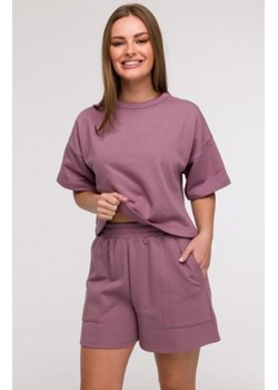 Bewear B295 szorty z kieszeniami wrzosowe ze sklepu intimiti.pl w kategorii Spodnie damskie - zdjęcie 187881778