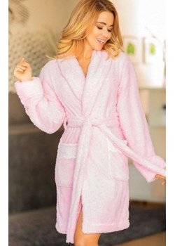 Kalimo ciepły szlafrok damski Paleo różowy ze sklepu intimiti.pl w kategorii Szlafroki damskie - zdjęcie 187882376