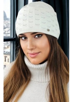 Kamea Funkia czapka damska ecru ze sklepu intimiti.pl w kategorii Czapki zimowe damskie - zdjęcie 187882418