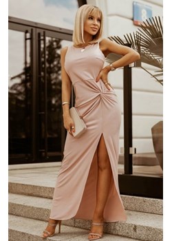 Wieczorowa sukienka maxi różowa 2226-12 ze sklepu intimiti.pl w kategorii Sukienki - zdjęcie 187882577