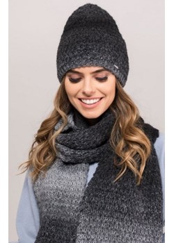 Kamea New York ombre czapka damska alpaka grafitowa ze sklepu intimiti.pl w kategorii Czapki zimowe damskie - zdjęcie 187882596