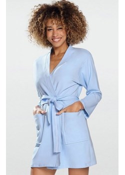Dkaren Pola szlafrok damski błękitny ze sklepu intimiti.pl w kategorii Szlafroki damskie - zdjęcie 187882645