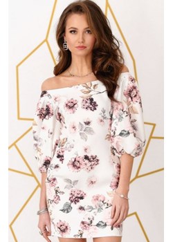 Dopasowana sukienka letnia z hiszpańskim dekoltem 0278/B10 ze sklepu intimiti.pl w kategorii Sukienki - zdjęcie 187882775